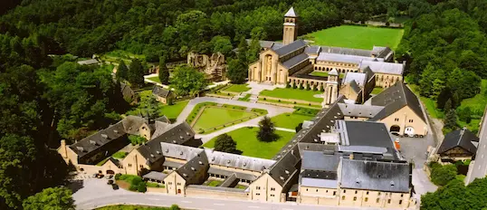 Détail architectural de l'abbaye d'Orval