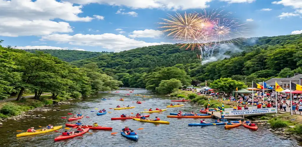 The Lesse has water again — Reopening Kayak Ardennes